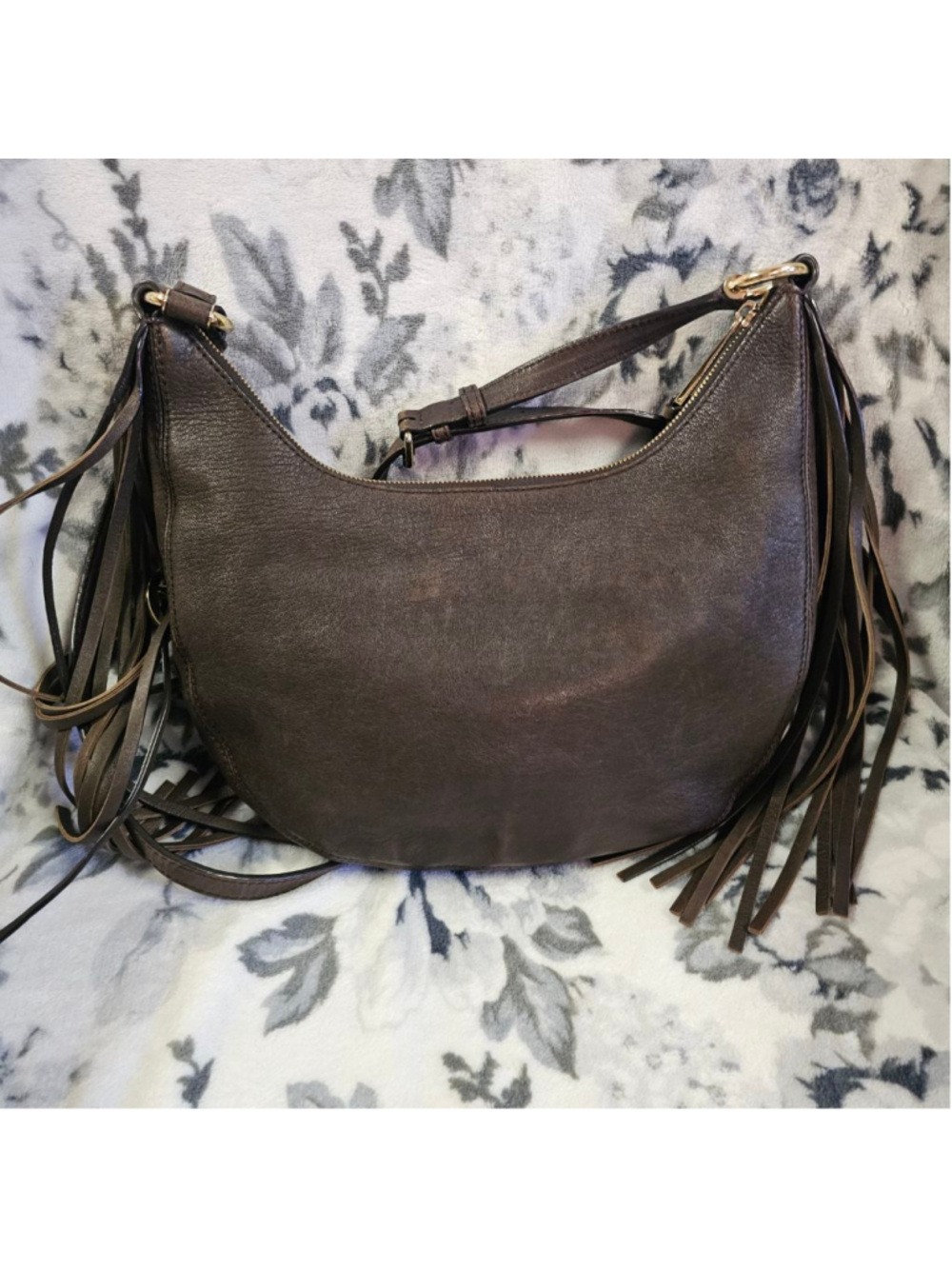 Michael Kors Rhea Studded Fringe Messenger Bag - Picture 2 of 10
